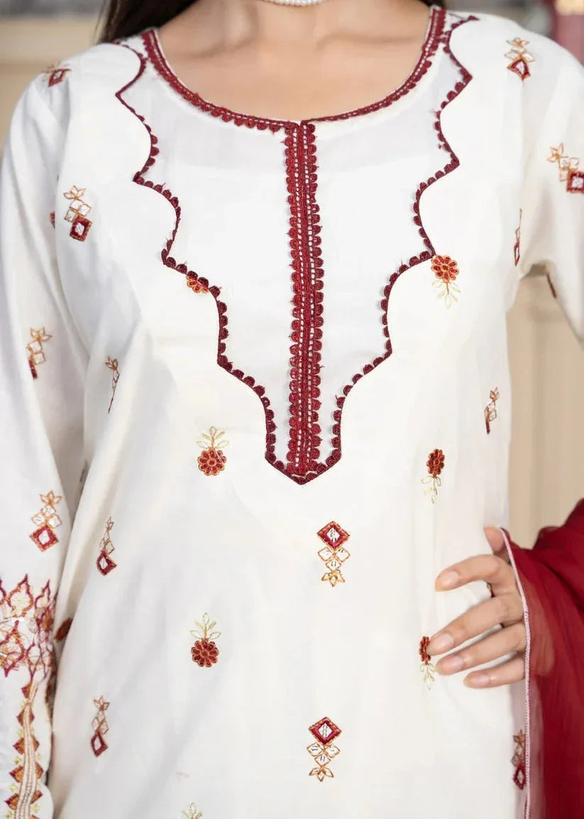 Riwaayat Rouge Embroidered 3PC Festive Set