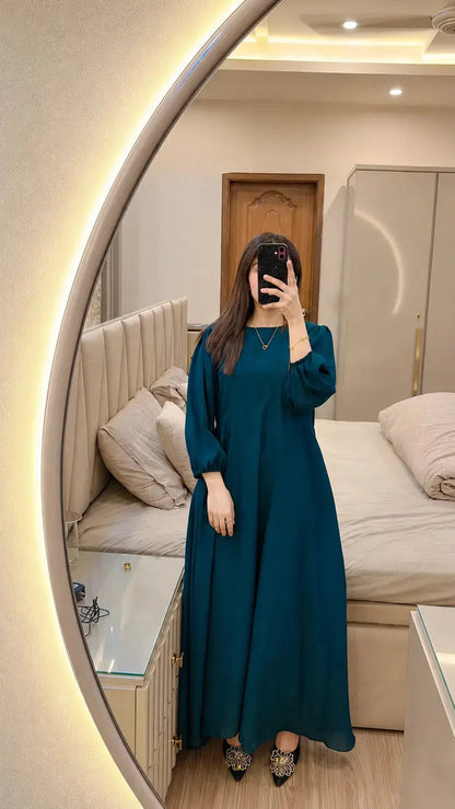 Luna Ruby Aura Maxi Dress Flowy Festive Elegance for Women