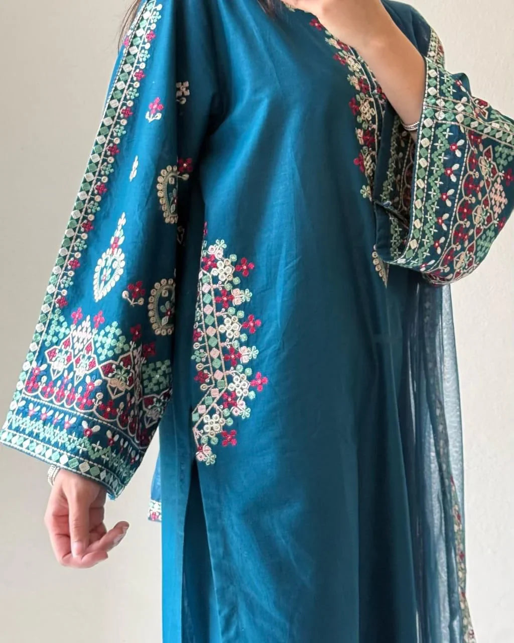 Zinc Teal Elegance  3PCS