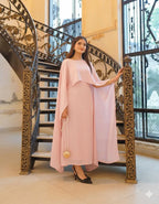 Elegant Party Wear Cape Maxi 2-Piece