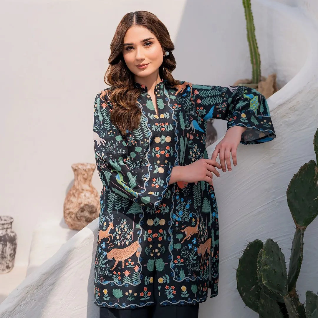 Kiara Black Cotton Co-Ord Set – Premium Matching Outfit for Women