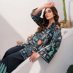 Kiara Black Cotton Co-Ord Set – Premium Matching Outfit for Women