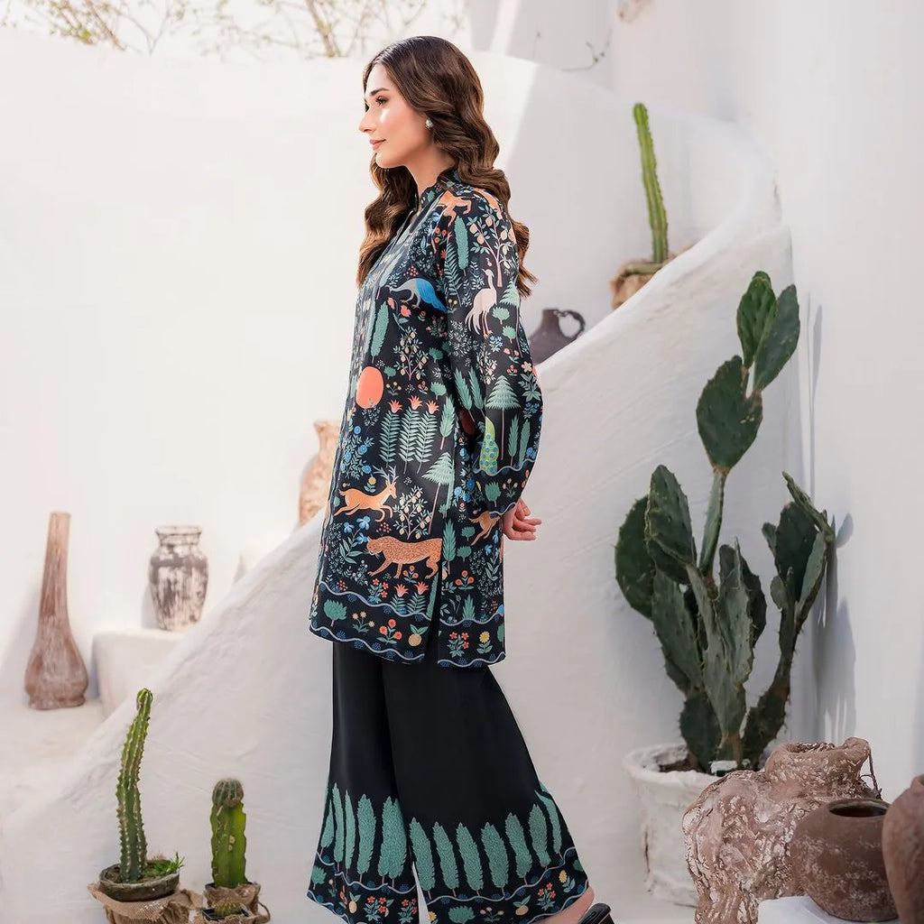 Kiara Black Cotton Co-Ord Set – Premium Matching Outfit for Women