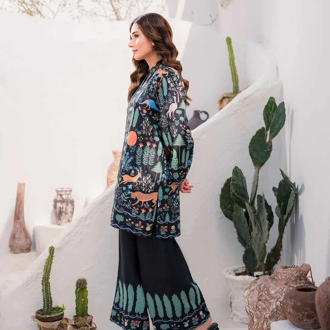 Kiara Black Cotton Co-Ord Set – Premium Matching Outfit for Women