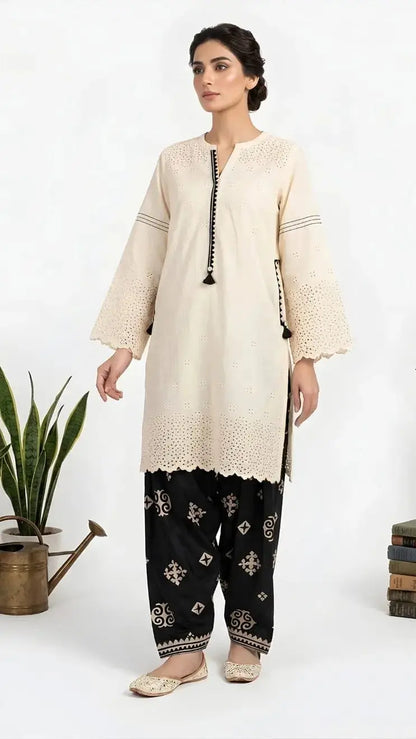 Stitched Chikankari Two Piece