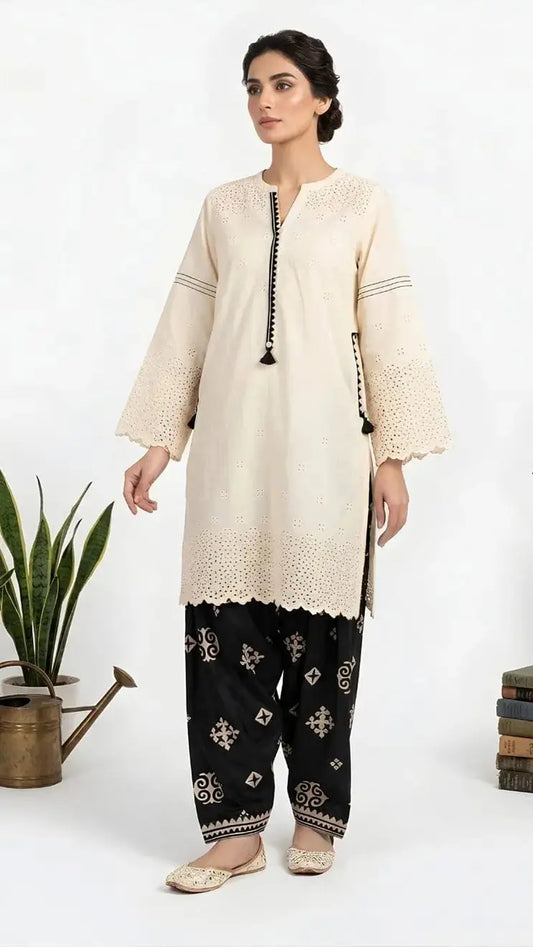 Stitched Chikankari Two Piece