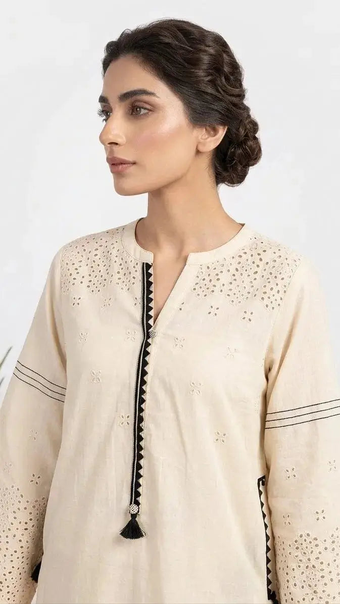Stitched Chikankari Two Piece