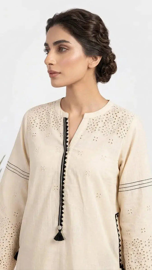 Stitched Chikankari Two Piece