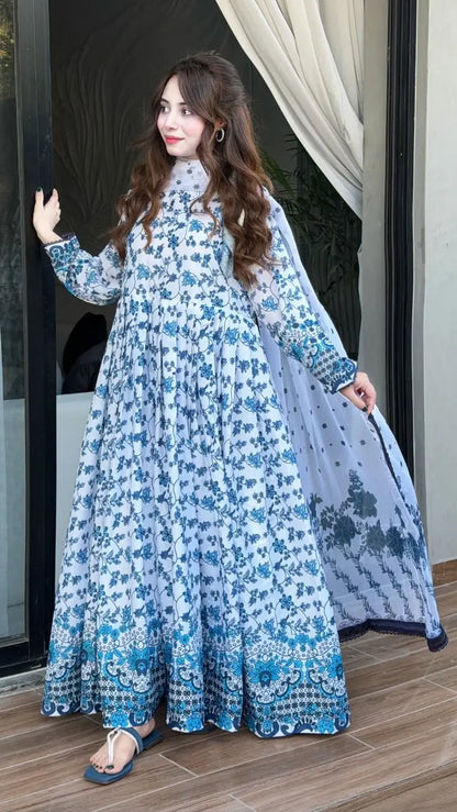 Elegant Floral Print Lightweight 3pc Suit