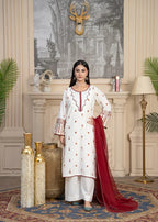 Riwaayat Rouge Embroidered 3PC Festive Set